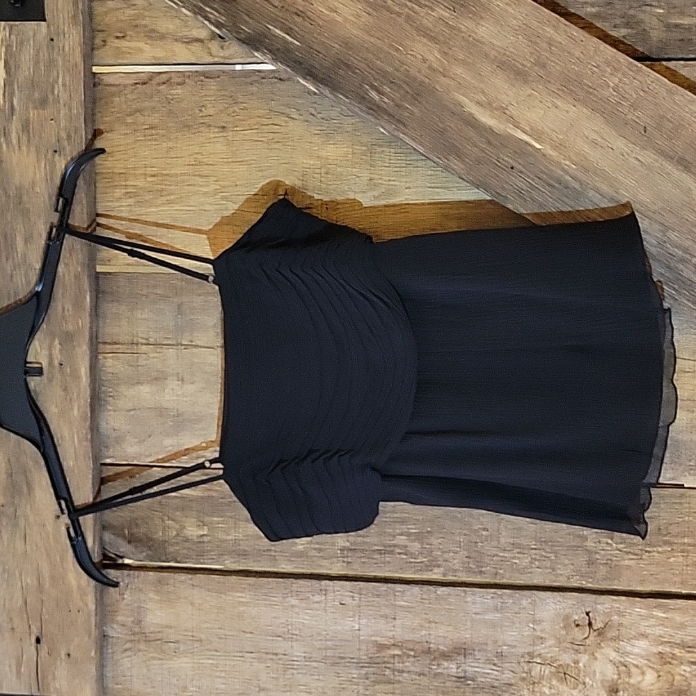 Black dressy tank. Size 0